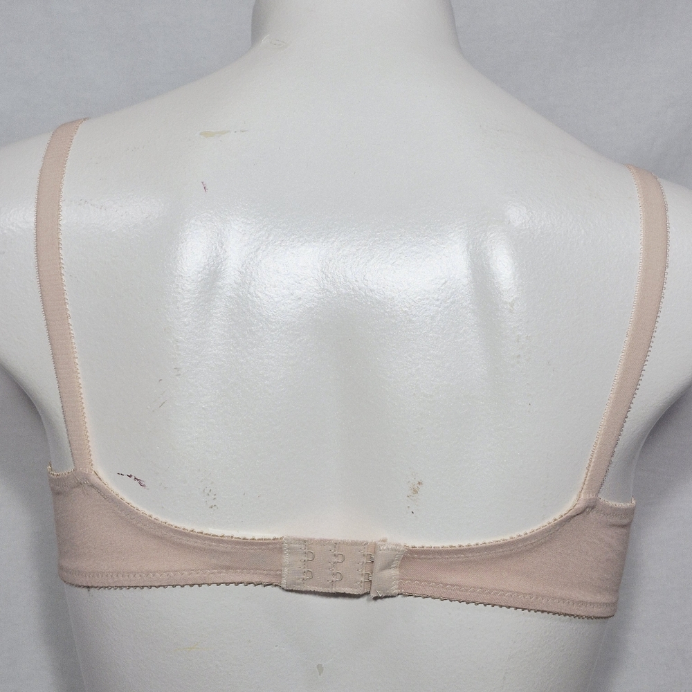 38C Sears Style 52065 100% Cotton Seamless Wire Free Bra Beige NWT - Picture 3 of 7